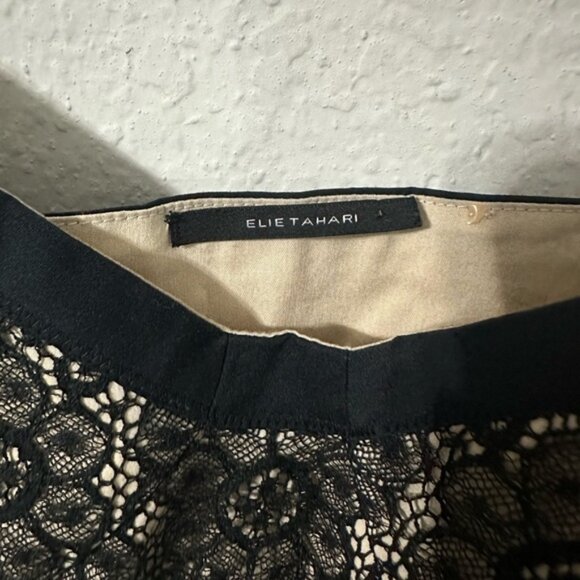 Elie Tahari Black Lace Corset Tank Size‎ Small - Picture 9 of 10